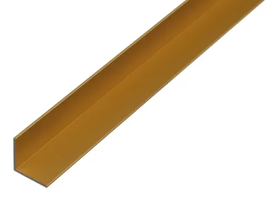 Zdjęcie produktu dla Alberts 473600 Profil kątowy, aluminium, anodowany na złoto, 1000 x 40 x 40 mm