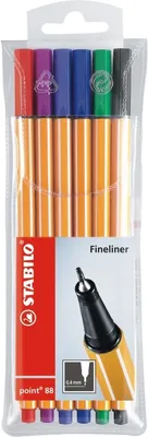 Produktbild von Fineliner point 88 Etui mit 6 Stiften Packung mit 10 Stück