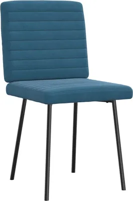 Produktbild von "Winterschlussverkauf "Esszimmerstühle 2er Set modernes - CLORIS - Polsterstühle für Esszimmer, Blau Samt - 45 x 54 x 83 cm - DEMöbel1122911