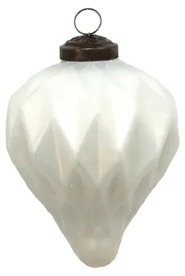 Immagine prodotto di Guaina natalizia Clayre & Eef Ø 7 cm in vetro bianco