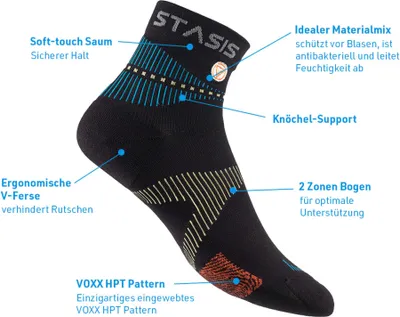 Produktbild von MediaShop roSocks Athletic Baumwolle Schwarz S