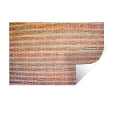 Obrázok produktu pre MuchoWow® Nálepka na stenu - Tehla - hnedá - stena - 120x80cm - Samolepiaca a polohovateľná