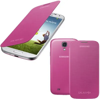 Zdjęcie produktu dla Samsung EF-FI950B, Etui z klapką, Samsung, Galaxy S4, Różowy