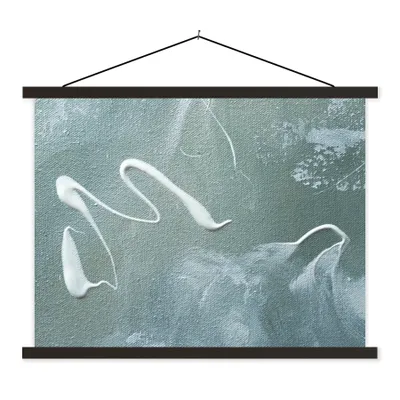 Produktbild von MuchoWow® Textilposter Acrylfarbe - Gestaltung - Abstrakt 150x113 cm mit schwarzem Rahmen - Wohnzimmer