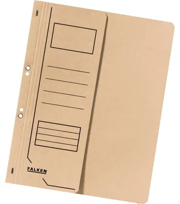 Produktbild von Falken Ösenhefter, A4, halber Vorderdeckel, chamois