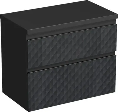 Obrázek produktu pro Koupelnová skříňka pod umyvadlo Jungborn TRENTA černá matná 76,7 x 64,6 x 44,5 cm