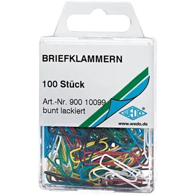 Produktbild von Wedo 900 10099, Metall, Kunststoff, Gemischte Farben, 26 mm, 100 Stück(e)