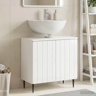 Productafbeelding van Maison Exclusive - Wastafelmeubel ZWOLLE, hoogglanz wit, 59,5 x 31,5 x 59 cm