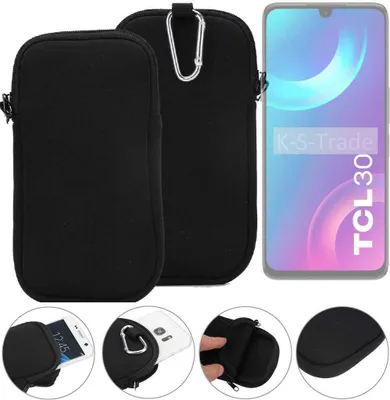 Produktbild von K-S-Trade Neopren-Hülle Handyhülle kompatibel mit TCL 30 Schutzhülle Neoprenhülle Sleeve Schutz-Hülle Gürtel Tasche Case Holster Handytasche