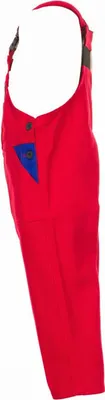 Produktbild von Planam Kinder-Latzhose Gr. 98/104 mittelrot/kornblau