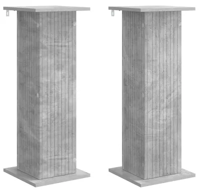 Produktbild von vidaXL Pflanzenständer 2 pcs Betongrau 30,5 x 30 x 80,5 cm