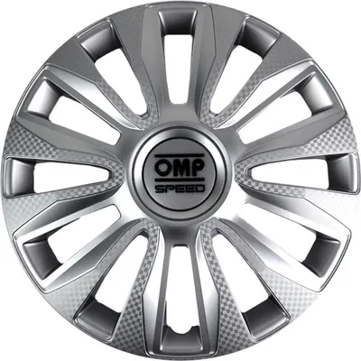 Produktbild von 14" Zoll Radkappen Silber/Carbon Radzierblenden Radblenden OMPS07011423 OMP