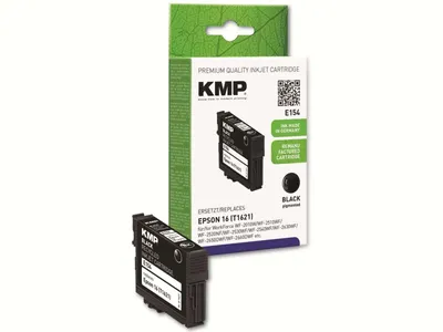 Obrázok produktu pre KMP 1621,4801, Čierna, Atrament na pigmentovej báze, 5 ml, 1 kusov, 175 strany