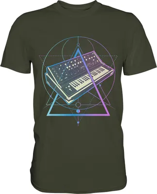 Produktbild von Synthesizer Analog Modular Pastel Goth Synth T-Shirt – Urban Khaki / XXL