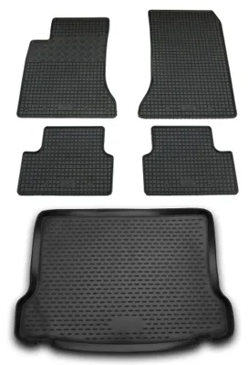 Gummi Kofferraumwanne + Fußmatten Set für Mercedes GLA-Klasse X156, Bj. 3/2014-