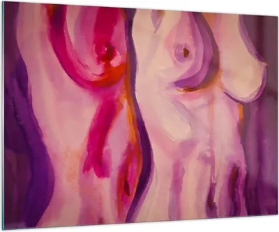 Produktbild von Bilder auf glas - Frau Tat Körper - 100x70cm - Glasbilder - Wandbilder - Kunstdruck - zum Aufhängen bereit - Wanddekoration aus Glas - Glas Bilder - Wandbild auf Glas - Einteilig - GAA100x70-3812