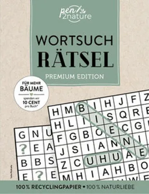 Produktbild von Wortsuchrätsel I Premium Edition I hochwertiger Knobelspaß von Pen2Nature
