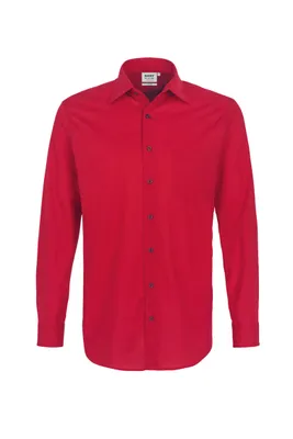 Produktbild von HAKRO Hemd Mikralinar® Comfort 123, rot, XL