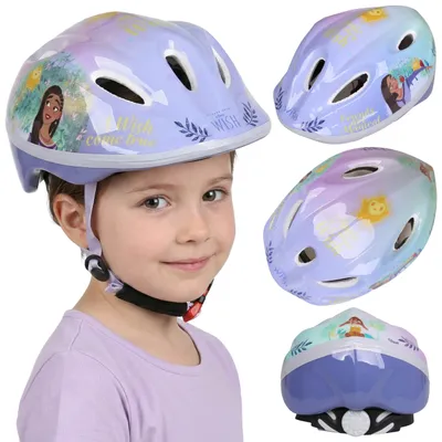 Produktbild von DISNEY Wish Kinder-Fahrradhelm für Mädchen, leicht, verstellbar 52–56 cm