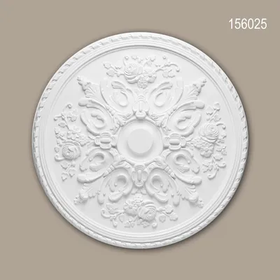 Produktbild von PROFHOME 156025 Rosette aus Polyurethan Deckenrosette Zierelement Ø 82,0 cm