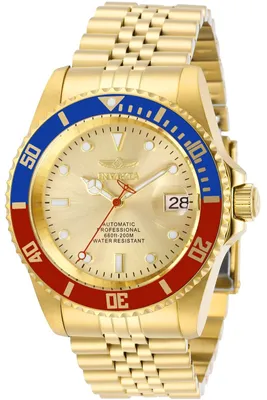 Produktbild von Invicta Pro Diver 29183 Herrenuhr - Automatikwerk - Edelstahl mit goldenem Zifferblatt - 42 mm