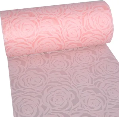 Produktbild von Tischläufer Dekoflor® "Rosen" - lachs - 300mm - 25m - 56-300-25-41