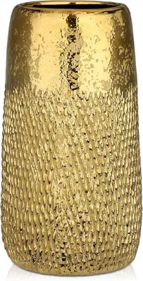 Produktbild von Keramikvase 26 cm, Gold, Zylinderform, für Wohnzimmer
