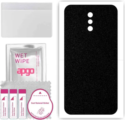 Produktbild von apgo Rückseite Schutzfolie, Skin, kompatibel mit Doogee BL5000, Hinten Displayschutzfolie aus Vinylfolie, kratzfest, einfache Montage - Mattschwarz