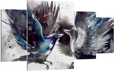 Produktbild von Bild auf Leinwand - Leinwandbild - Vogel Natur Feder - 160x90cm - Wand Bild - Wanddeko - Wandbilder - Leinwanddruck - Bilder - Kunstdruck - Wanddekoration - Leinwand bilder - Wandkunst - DL160x90-3761