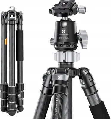 Immagine prodotto di Treppiede K&F con monopiede in carbonio X284C4 + testa a sfera BH-36