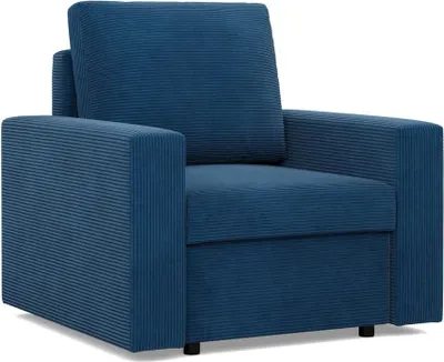 Produktbild von Loungesessel für das Wohnzimmer NEO, Cord - Dunkelblau