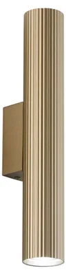 Produktbild von FANEUROPE Lord Wandleuchte, goldfarbenes Metall/Aluminium, 2 x GU10, 25 W, 5,5 x 9 x 35 cm