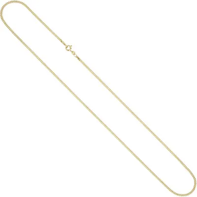 Produktbild von 2,1mm Panzerkette Kette Collier Halskette Goldkette aus 585 Gold Gelbgold 55cm