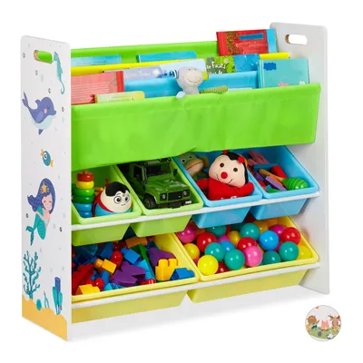 Obrázok produktu pre detský regál s 10 priehradkami a motívom