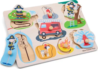 Produktbild von New Classic Toys Knoppuzzel - 8 stukjes - brandweer