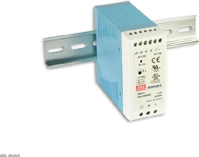 Produktbild von MEAN WELL Hutschienen-Schaltnetzteil MDR-60-24, 24 V-/2,5 A