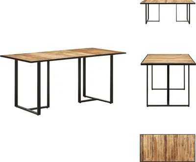 Produktbild von vidaXL Esstisch 160 cm Raues Mangoholz - Esstische