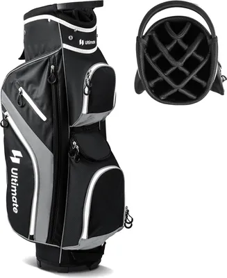 Produktbild von COSTWAY Golfbag, Golf Cart Bag mit 14 er Unterteilung, Golftasche mit Regenhaube, 9 Taschen, Kühltasche & Schirmhalter, Caddybag für Herren & Damen