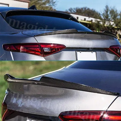 Obrázek produktu pro Zadní spoiler, sportovní design, snadná montáž, vzhled uhlíkových vláken