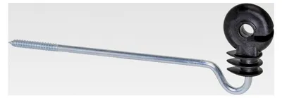Produktbild von 10 Stück Ringisolatoren, Abstandsisolatoren, 220 mm Langstielisolatoren mit Ringisolatorkopf, Lange Stütze und Holzgewinde
