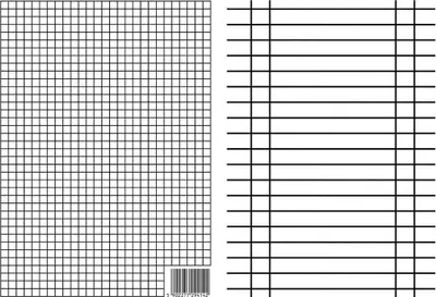 Immagine prodotto di Righello A4 a quadretti/linee (10 pezzi) - INTERDRUK