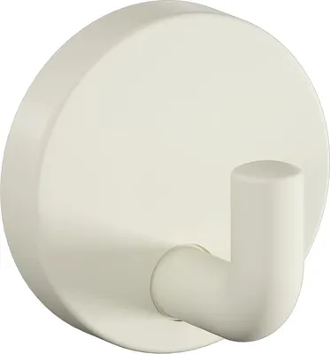Image de Crochet simple 477.90B010 A.45mm PA 99 blanc pur ma D.50mm HEWI