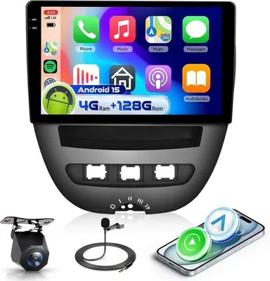 Obrázek produktu pro Autoradio 10.1 palců - 4G 128G - Android 15 - CarPlay a Android Auto - ShopVlot