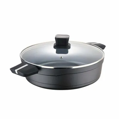 Obrázek produktu pro Hrnec se skleněnou poklicí San Ignacio Bistro SG6427 Matný zadní díl Litý hliník Drop