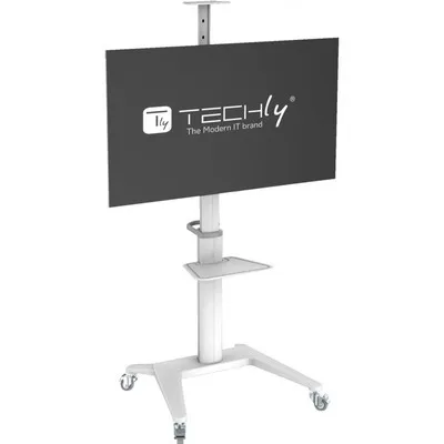 Produktbild von Techly ICA-TR48W Multimedia-Wagen/Ständer Weiß Flachbildschirm
