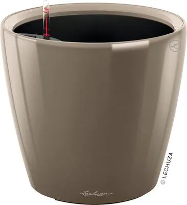 Obrázok produktu pre Plastový kvetináč Lechuza Classico LS Ø 50 cm H 47 cm taupe vrátane zavlažovacieho systému, vložky na rastliny, substrátu a ukazovatele stavu vody