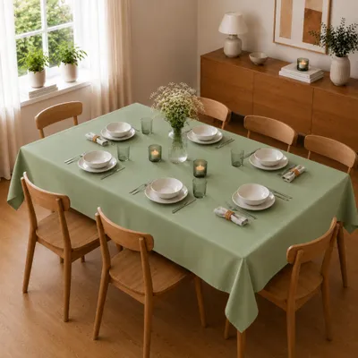 Produktbild von Tischdecke 130 x 170 cm für Küche & Esstisch in Hellgrün