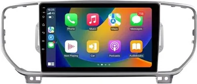 Obrázok produktu pre Autorádio s Bluetooth a CarPlay pre Kia Sportage 4 QL (2016–2018) – Kompatibilné s Apple a Android – Stereo systém – Navigačný systém – 2 GB RAM, 32 GB interná pamäť