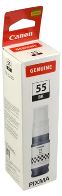 Produktbild von Canon GI-55 BK, Schwarz, 70 ml, 1 Stück(e), 3000 Seiten, Einzelpackung
