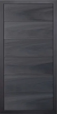 Produktbild von Zaun Teilelement GroJa Novara vormontiert ohne Pfosten Rahmen anthrazit 90 x 180 cm steingrau